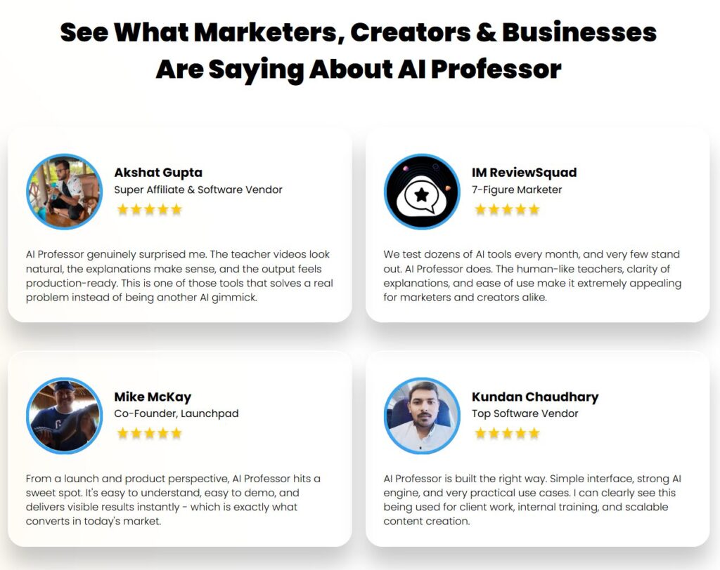 Feedback of the product