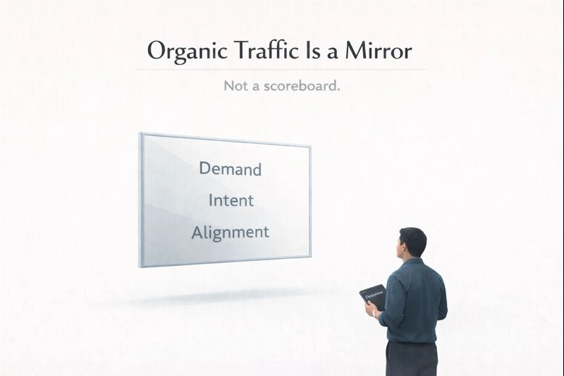 Organic traffic is a mirror of demand, intent, alignment