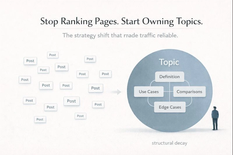 Stop ranking pages, start owning topics