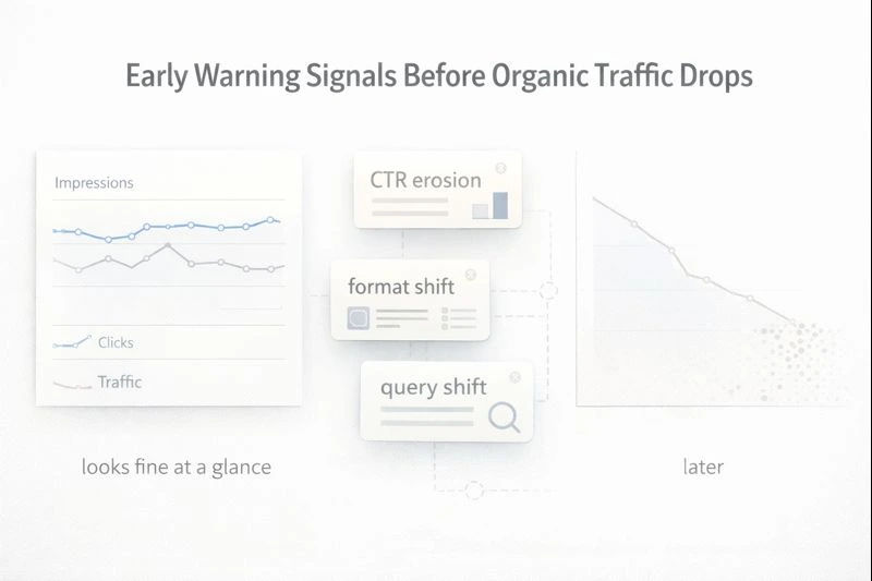 Early Warning Signals I Watch Before Traffic Drops